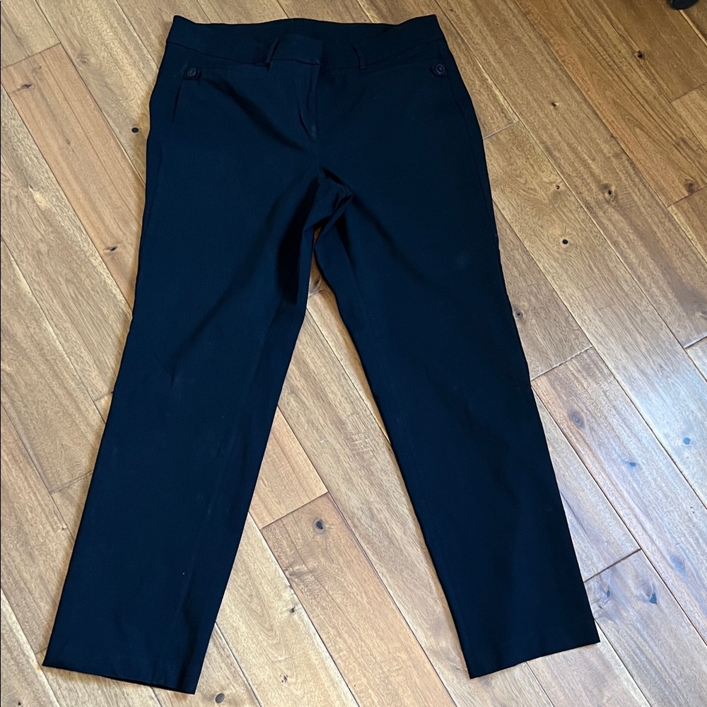 Lane Bryant Black straight leg pants stretchy
